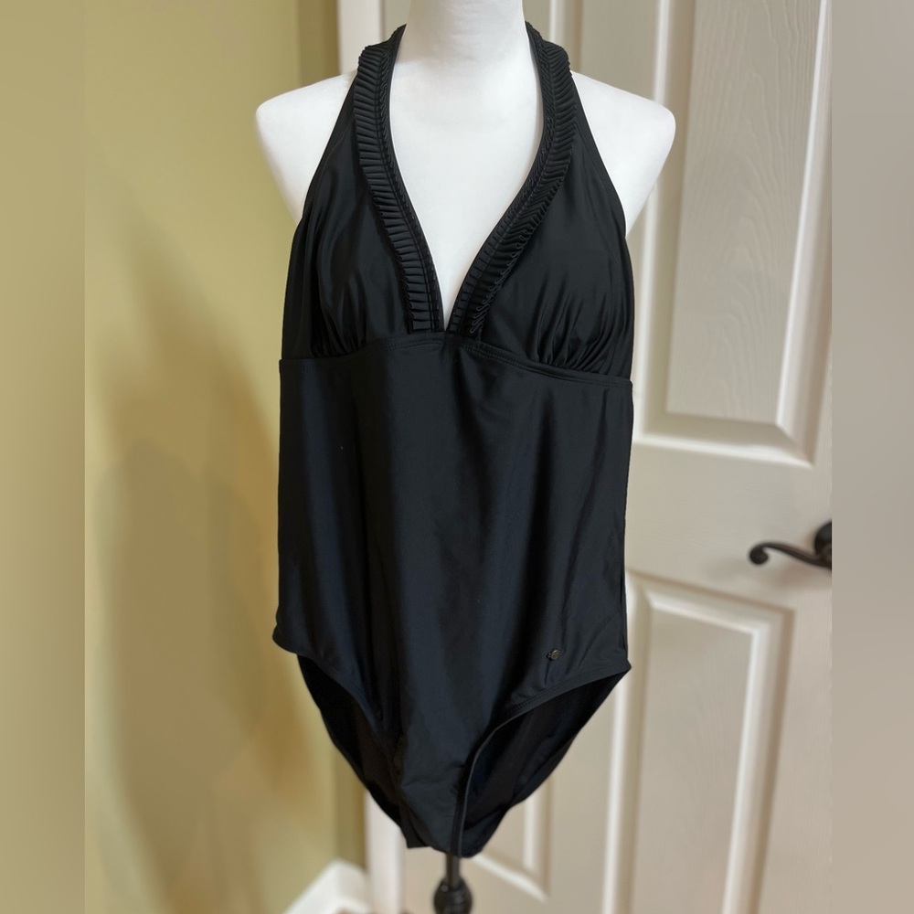 Converse One Star, one piece black halter suit with high back, Size XL